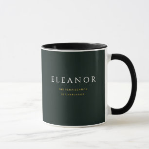 Gold Birth Flower Custom Name Mug - March Daffodil