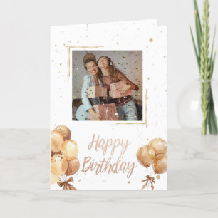  Gold Birthday Card for Friends
