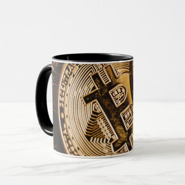 Gold Bitcoin   Mug (Front Left)
