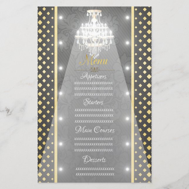 Gold/black-chandelier (Front)