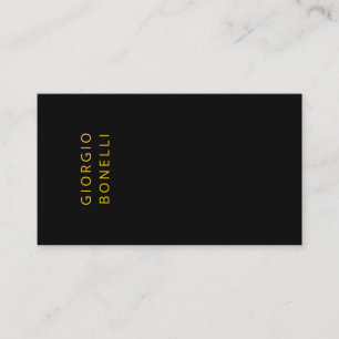 Gold & Black Colour Minimalist Personal Modern Nam Enclosure Card