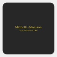 Gold & Black Colour Professional Plain Modern