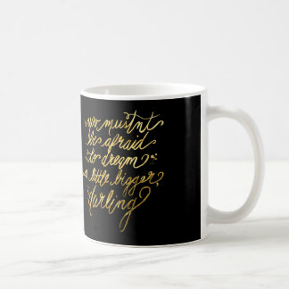 Gold & Black "Dream Bigger" Mug