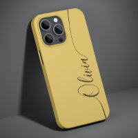 Gold Black Elegant Calligraphy Script Name