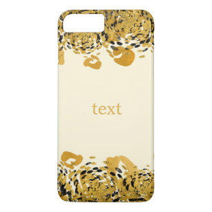 Gold & Black Exotic Jungle Cheetah Glamour Cream Case-Mate iPhone Case