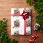 Gold & Black Floral Boho Arch Photo Christmas Wrapping Paper<br><div class="desc">A Black and Gold Magic Forest Custom Photo Christmas Holiday Card is a festive and enchanting way to extend warm wishes to your friends and family during the holiday season. The card features a stunning combination of black and gold, creating an elegant and magical atmosphere reminiscent of a winter wonderland....</div>