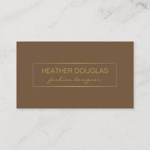 Gold Black Foil Shine (Brown / Black) Business Card