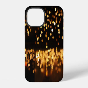 Gold Black Glitter: Abstract De-focused Background iPhone 12 Case