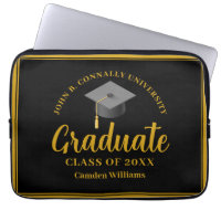 Gold Black Graduation Personalised 2024 Graduate