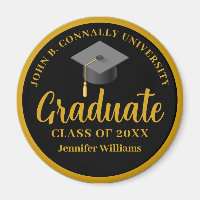 Gold Black Graduation Personalised 2025 Graduate