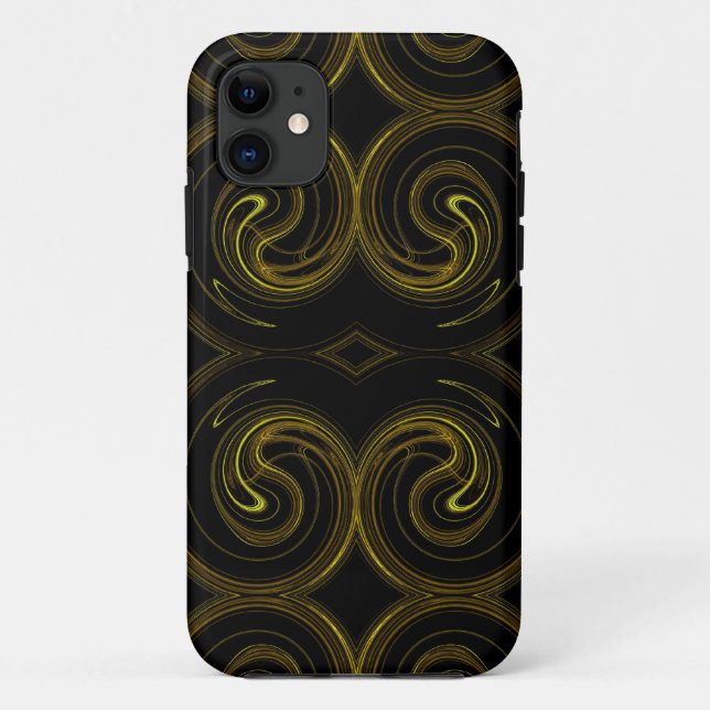 Gold & Black  iPhone 5 Custom Case-Mate ID Case-Mate iPhone Case (Back)