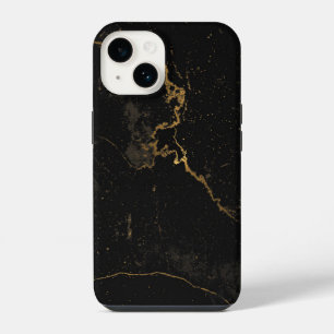 Gold Black Marble iPhone 14 Case
