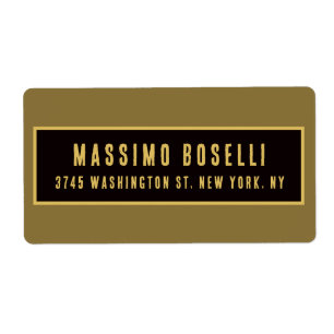 Gold & Black Minimalist Professional Modern
