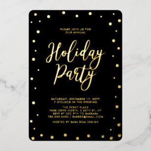 Gold & Black Modern Christmas Holiday Party