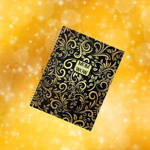Gold & Black - MOM - WOW Desk Mat Planner