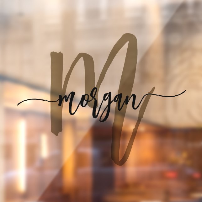 Gold Black Monogram Name Business Corporate (Sheet 2)