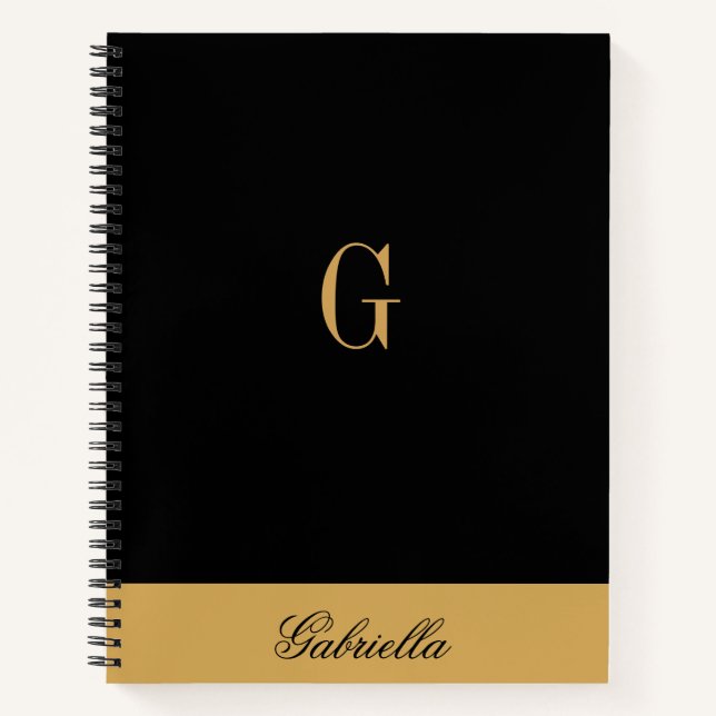 Gold Black Notebook (Front)