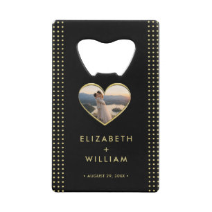 Gold & Black Polka Dot Personalised wedding