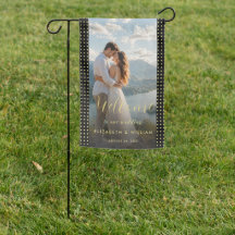 Gold & Black Polka Dot Personalised wedding
