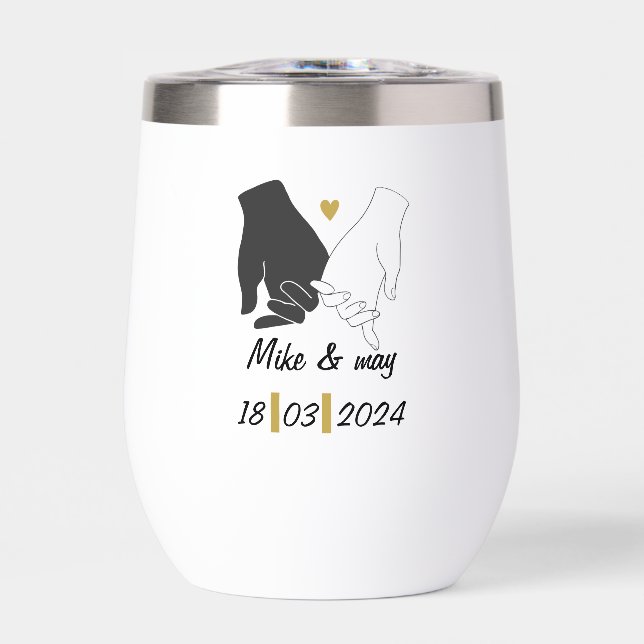 Gold & Black Romantic Monograme (Front)