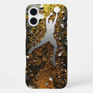 Gold & Black Slam iPhone 16 Plus Case
