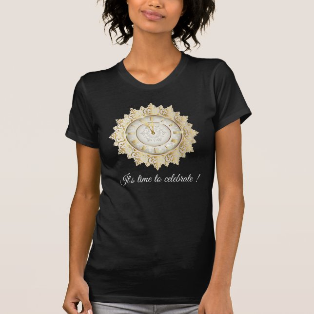 Gold Black Time T-Shirt (Front)