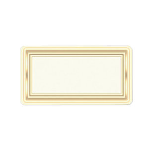 Gold Blank Address Labels