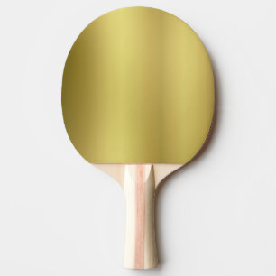 Gold Blank Template Ping Pong Paddle