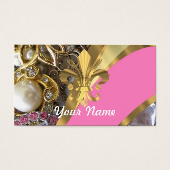 Gold bling fleur de lys (Front)