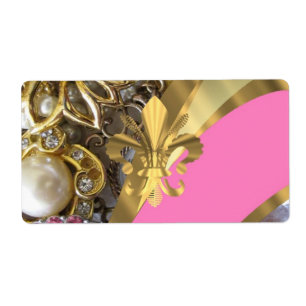 Gold bling fleur de lys