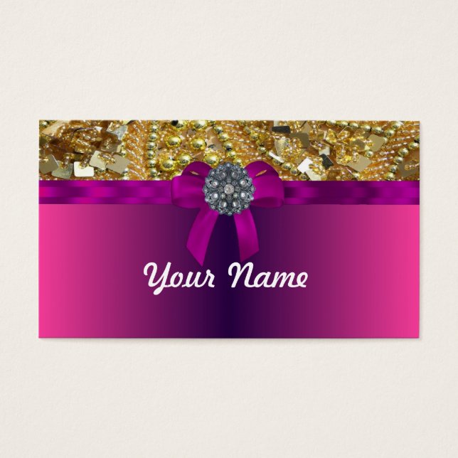 Gold bling & magenta (Front)