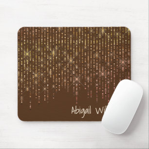 Gold Bling On Brown Mouse Pad