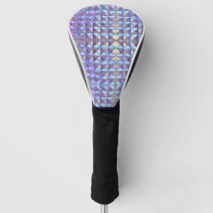 Gold, Blue and Purple Iridescent Geometric 2 Golf Head Cover