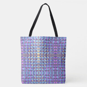 Gold, Blue and Purple Iridescent Geometric 2 Tote Bag