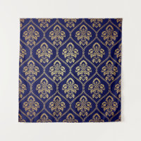 Gold & Blue: Luxury Damask