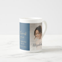 Gold & Blue Polka Dot Personalised wedding
