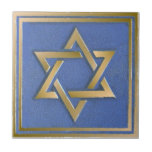 Gold Blue Star of David Art Panel Ceramic Tile<br><div class="desc">You are viewing The Lee Hiller Photography Art and Designs Collection of Home and Office Decor,  Apparel,  Gifts and Collectibles. The Designs include Lee Hiller Photography and Mixed Media Digital Art Collection. You can view her Nature photography at http://HikeOurPlanet.com/ and follow her hiking blog within Hot Springs National Park.</div>