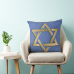 Gold Blue Star of David Art Panel Cushion<br><div class="desc">You are viewing The Lee Hiller Photography Art and Designs Collection of Home and Office Decor,  Apparel,  Gifts and Collectibles. The Designs include Lee Hiller Photography and Mixed Media Digital Art Collection. You can view her Nature photography at http://HikeOurPlanet.com/ and follow her hiking blog within Hot Springs National Park.</div>