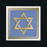 Gold Blue Star of David Art Panel Napkin<br><div class="desc">You are viewing The Lee Hiller Photography Art and Designs Collection of Home and Office Decor,  Apparel,  Gifts and Collectibles. The Designs include Lee Hiller Photography and Mixed Media Digital Art Collection. You can view her Nature photography at http://HikeOurPlanet.com/ and follow her hiking blog within Hot Springs National Park.</div>