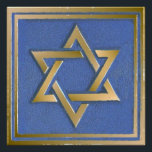 Gold Blue Star of David Art Panel Poster<br><div class="desc">You are viewing The Lee Hiller Photography Art and Designs Collection of Home and Office Decor,  Apparel,  Gifts and Collectibles. The Designs include Lee Hiller Photography and Mixed Media Digital Art Collection. You can view her Nature photography at http://HikeOurPlanet.com/ and follow her hiking blog within Hot Springs National Park.</div>