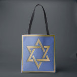 Gold Blue Star of David Art Panel Tote Bag<br><div class="desc">You are viewing The Lee Hiller Photography Art and Designs Collection of Home and Office Decor,  Apparel,  Gifts and Collectibles. The Designs include Lee Hiller Photography and Mixed Media Digital Art Collection. You can view her Nature photography at http://HikeOurPlanet.com/ and follow her hiking blog within Hot Springs National Park.</div>