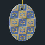 Gold Blue Star of David Art Panels Ceramic Tree Decoration<br><div class="desc">You are viewing The Lee Hiller Designs Collection of Home and Office Decor,  Apparel,  Gifts and Collectibles. The Designs include Lee Hiller Photography and Mixed Media Digital Art Collection. You can view her Nature photography at http://HikeOurPlanet.com/ and follow her hiking blog within Hot Springs National Park.</div>