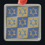 Gold Blue Star of David Art Panels Metal Tree Decoration<br><div class="desc">You are viewing The Lee Hiller Designs Collection of Home and Office Decor,  Apparel,  Gifts and Collectibles. The Designs include Lee Hiller Photography and Mixed Media Digital Art Collection. You can view her Nature photography at http://HikeOurPlanet.com/ and follow her hiking blog within Hot Springs National Park.</div>