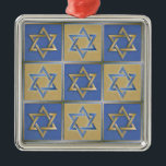 Gold Blue Star of David Art Panels Metal Tree Decoration<br><div class="desc">You are viewing The Lee Hiller Designs Collection of Home and Office Decor,  Apparel,  Gifts and Collectibles. The Designs include Lee Hiller Photography and Mixed Media Digital Art Collection. You can view her Nature photography at http://HikeOurPlanet.com/ and follow her hiking blog within Hot Springs National Park.</div>