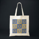 Gold Blue Star of David Art Panels Tote Bag<br><div class="desc">You are viewing The Lee Hiller Photography Art and Designs Collection of Home and Office Decor,  Apparel,  Gifts and Collectibles. The Designs include Lee Hiller Photography and Mixed Media Digital Art Collection. You can view her Nature photography at http://HikeOurPlanet.com/ and follow her hiking blog within Hot Springs National Park.</div>