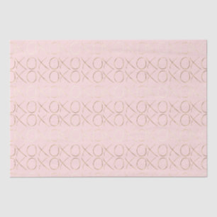 Gold Blush Pink XOXO Tissue Paper