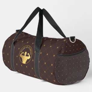 Gold Bodybuilding Duffle Bag
