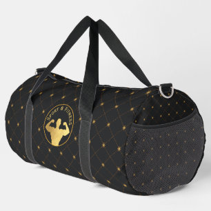 Gold Bodybuilding Duffle Bag