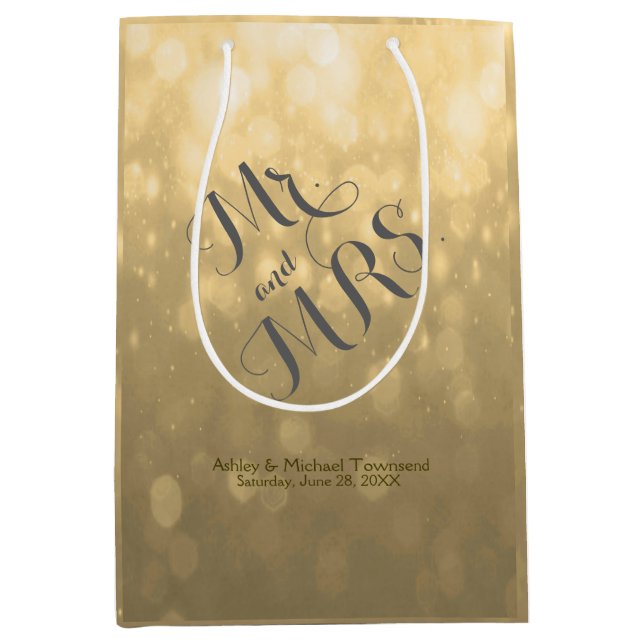 Gold Bokeh | Medium Bag (Front)