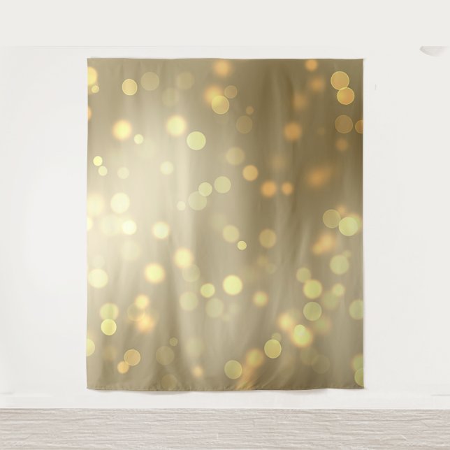 Gold Bokeh Tapestry (Front)